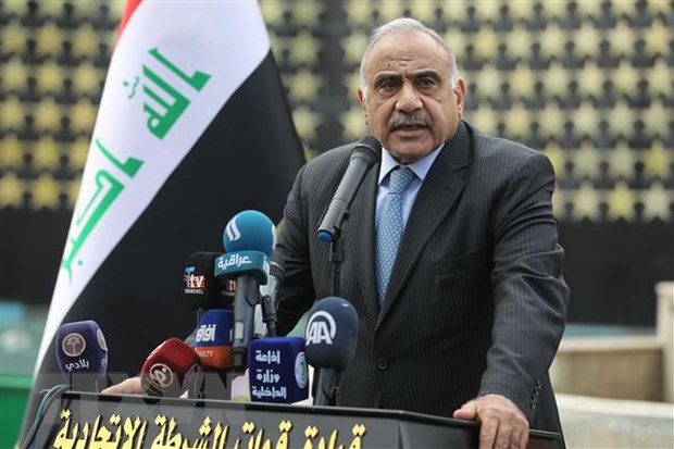 Thủ tướng Adel Abdel Mahdi tại một sự kiện ở thủ đô Baghdad. (Ảnh: AFP/TTXVN)