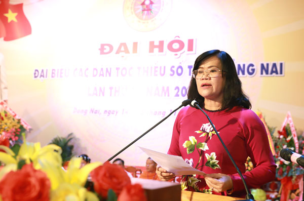 Phó chủ tịch UBND tỉnh Nguyễn Hòa Hiệp phát biểu khai mạc tại đại hội