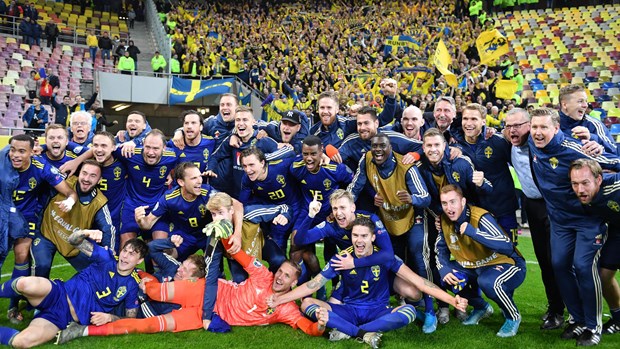 Đội tuyển Thụy Điển giành vé dự vòng chung kết Euro 2020. (Nguồn: Getty Images)