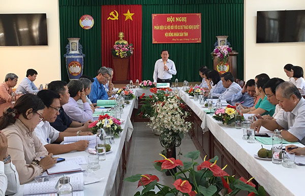 Chủ tịch MTTQ Việt Nam tỉnh kết luận hội nghị