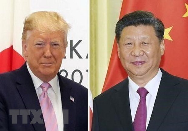 Tổng thống Mỹ Donald Trump (ảnh trái) và Chủ tịch Trung Quốc Tập Cận Bình. (Ảnh: Kyodo/TTXVN)