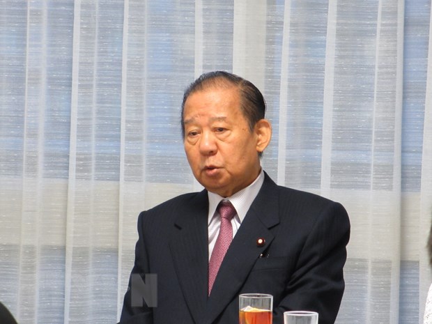 Tổng Thư ký đảng Dân chủ Tự do (LDP) Toshihiro Nikai. (Ảnh: Đào Tùng/TTXVN)