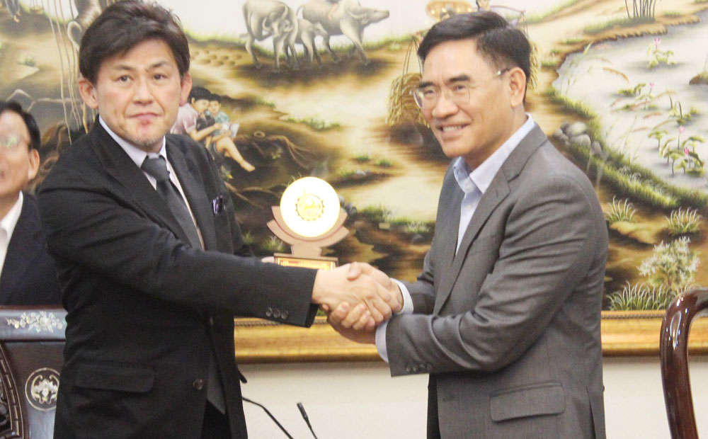 Phó chủ tịch UBND tỉnh Trần Văn Vĩnh tiếp đón doanh nghiệp Nhật Bản
