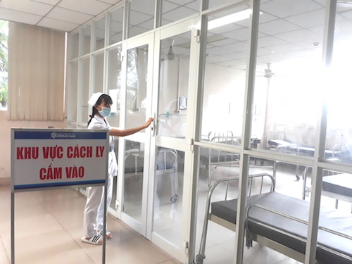 Khu cách ly tại khoa nhiễm Bệnh viện đa khoa Đồng Nai