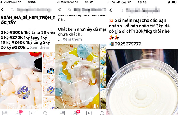 Kem làm trắng da cấp tốc, không rõ chất lượng đang được rao bán tràn lan trên Facebook