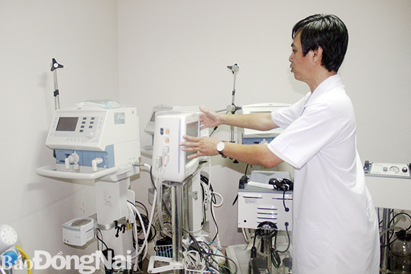 Nhiều loại máy móc, thiết bị đã được Bệnh viện đa khoa Đồng Nai chuẩn bị sẵn sàng phục vụ công tác phòng chống, điều trị bệnh Covid-19