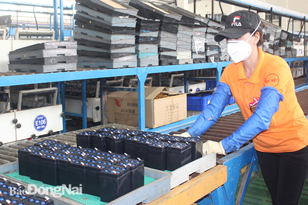 Công ty TNHH Việt Nam Center Power Tech ở Khu công nghiệp Nhơn Trạch 2 (huyện Nhơn Trạch) sản xuất các loại pin cung cấp thị trường nội địa và xuất khẩu. 