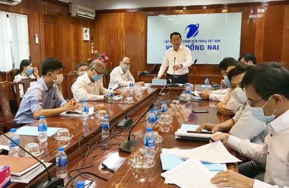 Giám đốc Sở NN-PTNT Huỳnh Thành Vinh chủ trì hội nghị trực tuyến tại điểm cầu Đồng Nai