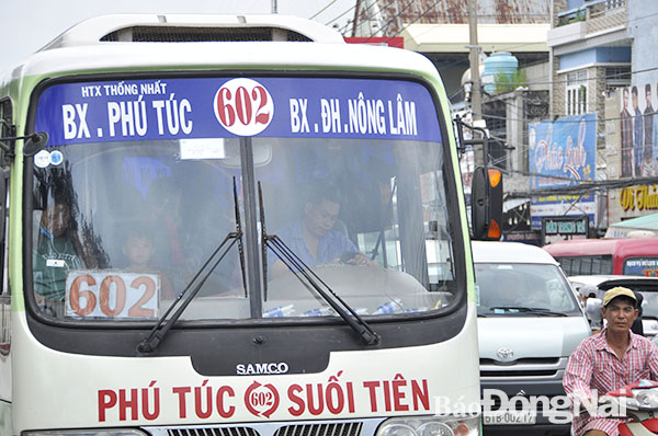 Tuyến xe buýt 602 từ Bến xe Phú Túc (H.Định Quán) đi TP.HCM sẽ tạm ngưng hoạt động kể từ ngày 27-3