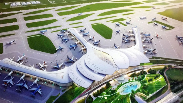 A rendering of the proposed Long Thành International Airport in the southern province of Đồng Nai. — Photo courtesy of Airports Corporation of Việt Nam 