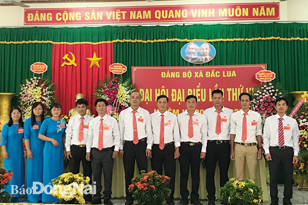 Ban Chấp hành Đảng bộ xã Đắc Lua ra mắt trước đại hội