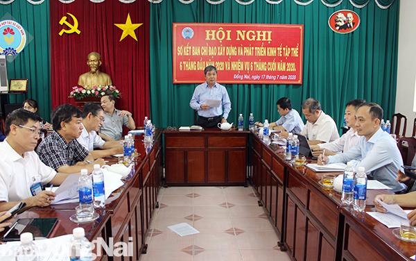 Phó chủ tịch UBND tỉnh Nguyễn Quốc Hùng phát biểu chỉ đạo tại hội nghị