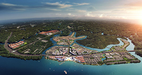 Dự án Aqua City với quy mô gần 1.000ha tọa lạc tại tâm điểm kết nối giao thông liên vùng phía Đông TP.HCM