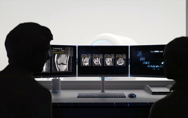 Theo các nhà nghiên cứu, phần mềm AI có thể tích hợp vào các máy chụp MRI sẵn có mà không gây xáo trộn nhiều. Ảnh: FAIR/NYU