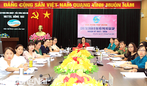 Các đại biểu tại điểm cầu tỉnh Đồng Nam tham gia hội nghị tập huấn