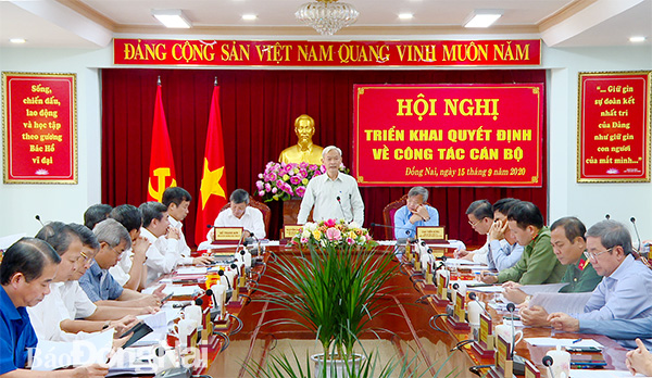 Đồng chí Nguyễn Phú Cường, Bí thư Tỉnh ủy phát biểu tại buổi lễ