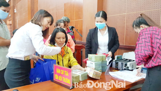 Chi trả tiền đền bù, hỗ trợ đợt 6 cho người dân vùng dự án sân bay Long Thành