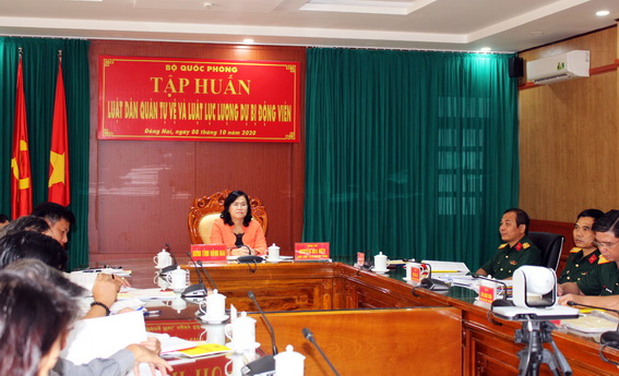Phó chủ tịch UBND tỉnh Nguyễn Hòa Hiệp chủ trì buổi tập huấn tại điểm cầu Đồng Nai
