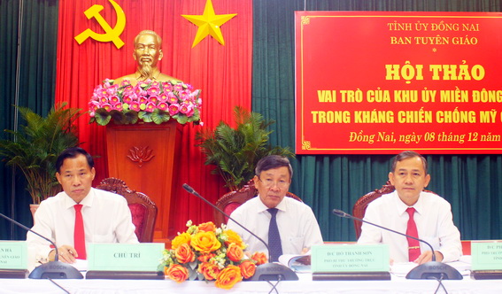 Phó bí thư Thường trực Tỉnh ủy Hồ Thanh Sơn chủ trì hội thảo