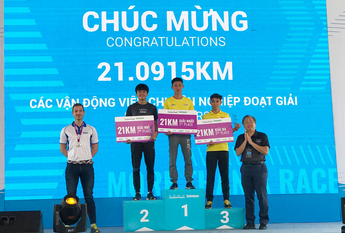 3 VĐV Đồng Nai trên bục nhận giải ở cự ly 21km nam