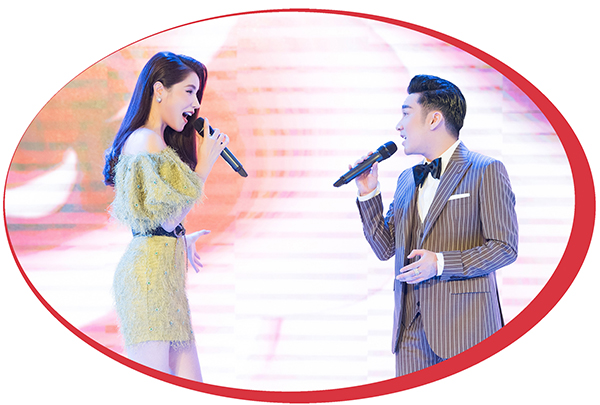  2 ca sĩ Kiwi và Quang Hà rất ăn ý khi hát song ca nhạc trữ tình