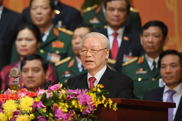 Tổng Bí thư Nguyễn Phú Trọng phát biểu nhận nhiệm vụ