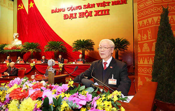 Tổng Bí thư Nguyễn Phú Trọng phát biểu bế mạc Đại hội XIII của Đảng, 