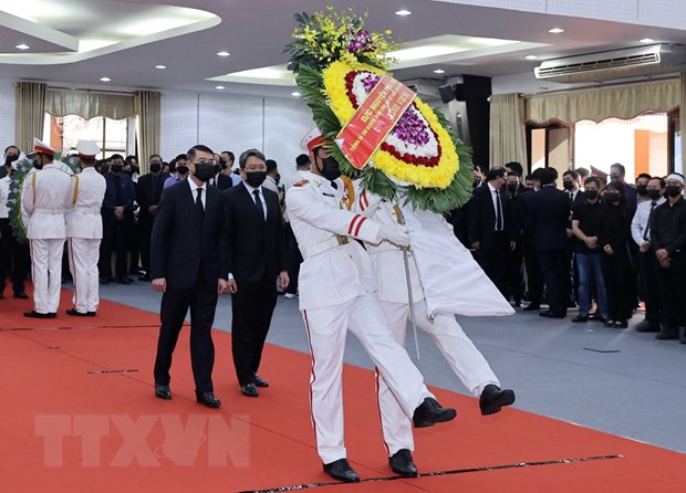 Tổng Bí thư, Chủ tịch nước Nguyễn Phú Trọng gửi vòng hoa viếng nguyên Phó Thủ tướng Trương Vĩnh Trọng