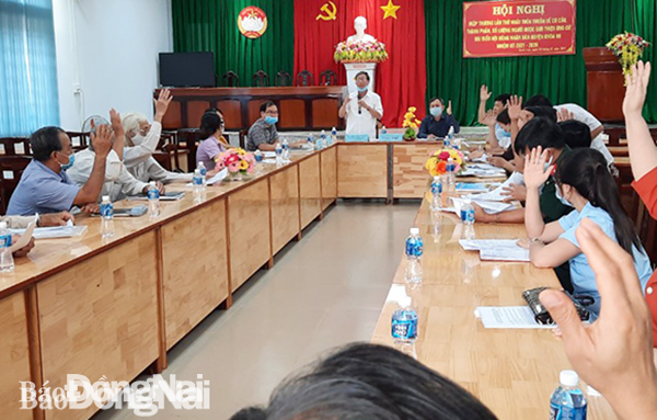 Ban Thường trực Ủy ban MTTQ Việt Nam H.Xuân Lộc tổ chức Hội nghị hiệp thương lần thứ nhất