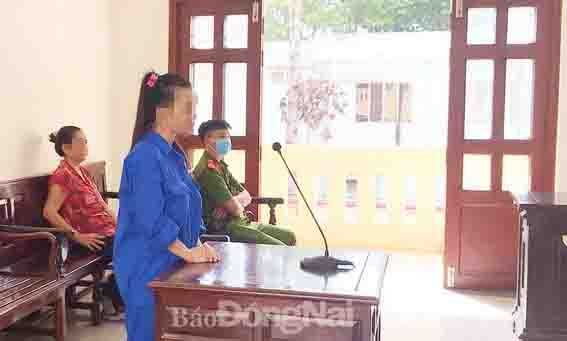 Bị cáo Nguyễn Thị Phượng tại phiên tòa xét xử