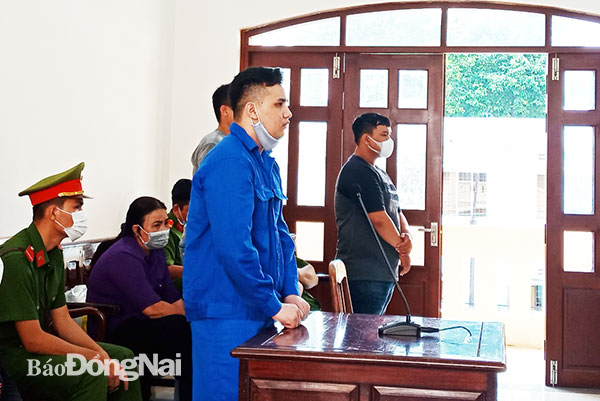 Bị cáo Huỳnh Trọng Đại tại phiên tòa xét xử