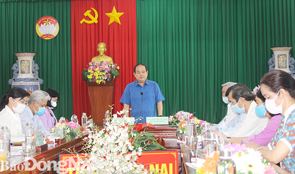 Phó bí thư Tỉnh ủy Quản Minh Cường kết luận buổi làm việc