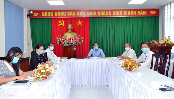 Lãnh đạo Ban Tuyên giáo Tỉnh ủy chủ trì hội nghị tại điểm cầu chính của Ban Tuyên giáo Tỉnh ủy