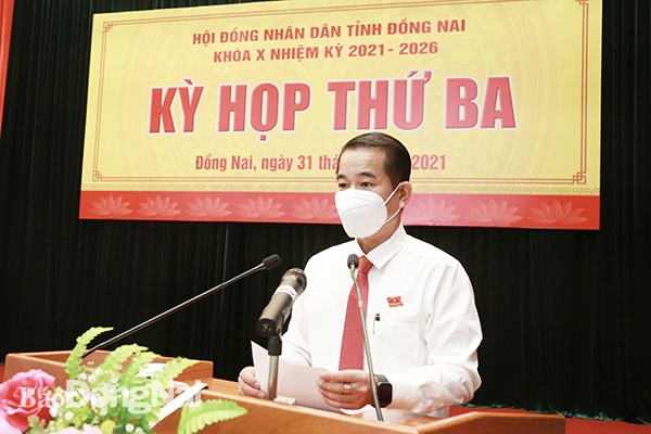 Các chủ trương được ban hành kịp thời 1.Uỷ viên Ban TVTU, Chủ tịch HĐND tỉnh Thái Bảo phát biểu bế mạc kỳ họp