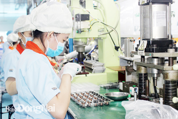 Một công ty ở Khu công nghiệp Nhơn Trạch 3 giai đoạn 2 (H.Nhơn Trạch) rất khó khăn để duy trì sản xuất trong điều kiện dịch bệnh phức tạp