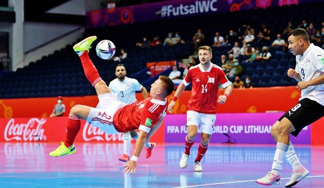  Tuyển Việt Nam lần thứ 2 liên tiếp gặp tuyển Nga ở vòng 1/8 FIFA Futsal World Cup. Ảnh: FIFA