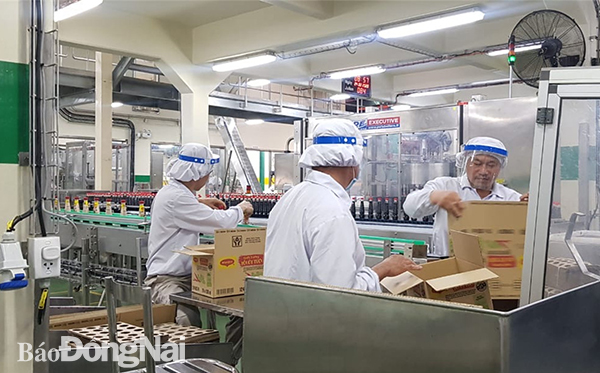 Nhà máy của Công ty TNHH Nestlé Việt Nam (TP.Biên Hòa) thực hiện nghiêm các quy định công tác phòng chống dịch và đưa lao động trở lại làm việc.