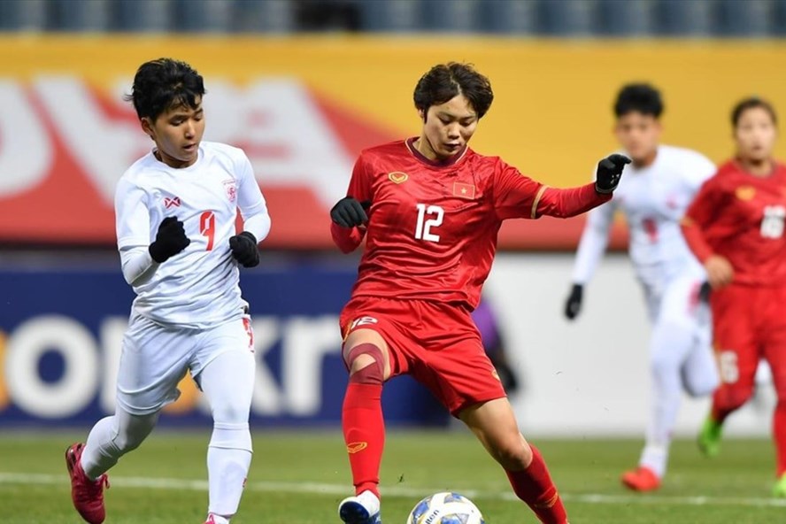 Tuyển nữ Việt Nam và Myanmar là 2 trong số 5 đại diện của Đông Nam Á tham dự Giải vô địch bóng đá nữ châu Á 2022 