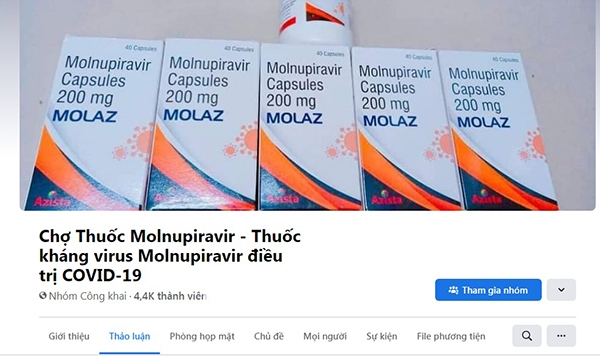 Thuốc kháng virus Molnupiravir đang được bày bán công khai, tràn lan trên mạng xã hội. Người dân cần sáng suốt lựa chọn để mua hàng đúng nguồn gốc, xuất xứ.