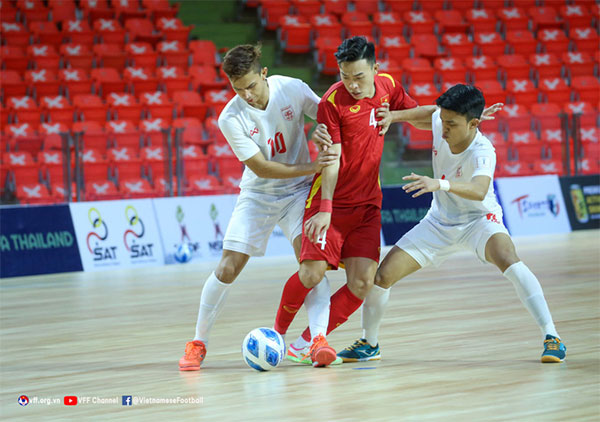 Đội tuyển futsal Việt Nam bất ngờ bị Myanmar cầm hòa 1-1