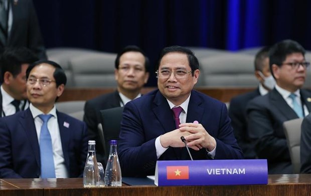 Vietnamese Prime Minister Pham Minh Chinh attends the summit. 