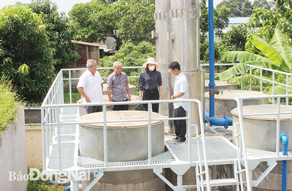 Đoàn giám sát nước sạch tại công trình cấp nước tập trung xã Sông Thao