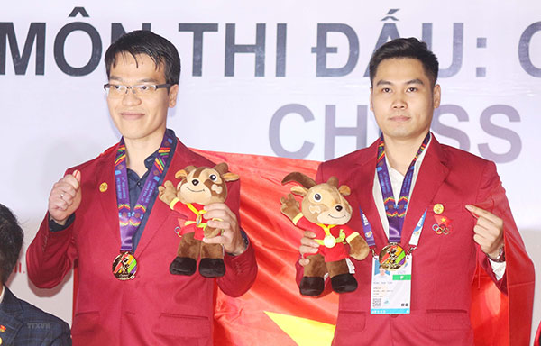 Việt Nam đoạt HCV cờ nhanh đồng đội nam