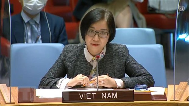 Bà Nguyễn Phương Trà, Phó Trưởng Phái đoàn thường trực Việt Nam tại Liên hợp quốc. Ảnh: TTXVN