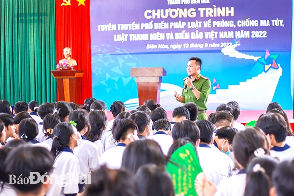 Một buổi giáo dục kỹ năng sống do Thành đoàn Biên Hòa tổ chức tại Trường THPT Lê Quý Đôn - Tân Mai