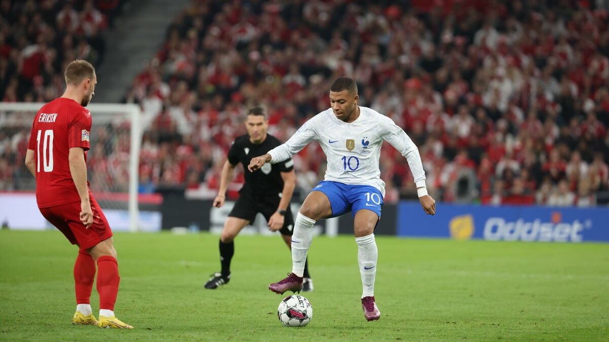 Pháp thua Đan Mạch cả hai lượt trận UEFA Nations League 2022-2023