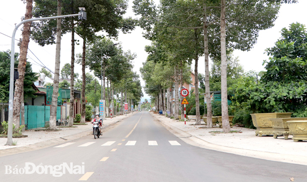 Khu vực trung tâm TT.Tân Phú (H.Tân Phú) sau thời gian thực hiện theo quy hoạch đã có hệ thống đường sá quy mô hơn