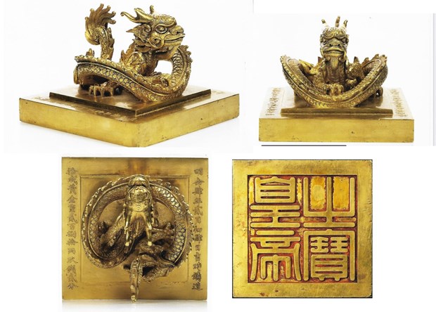 Auction for Vietnamese king’s gold seal further postponed in France  (Photo: VNA)
