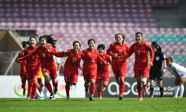 The women's football team of Vietnam (Photo: VFF)
