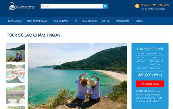 Culaochamtourist - đơn vị cung cấp tour Cù Lao Chàm giá rẻ, chất lượng.